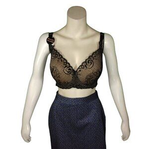 Women Black Lace Push up Bra